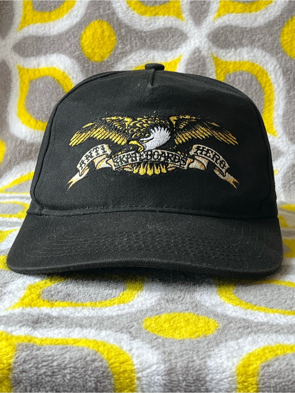 Anti-Hero Skateboards Eagle Snapback - Black - Vintage 90s - One Size